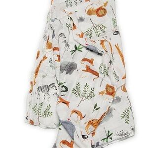 LouLou Lollipop Baby Safari Jungle Muslin Swaddle